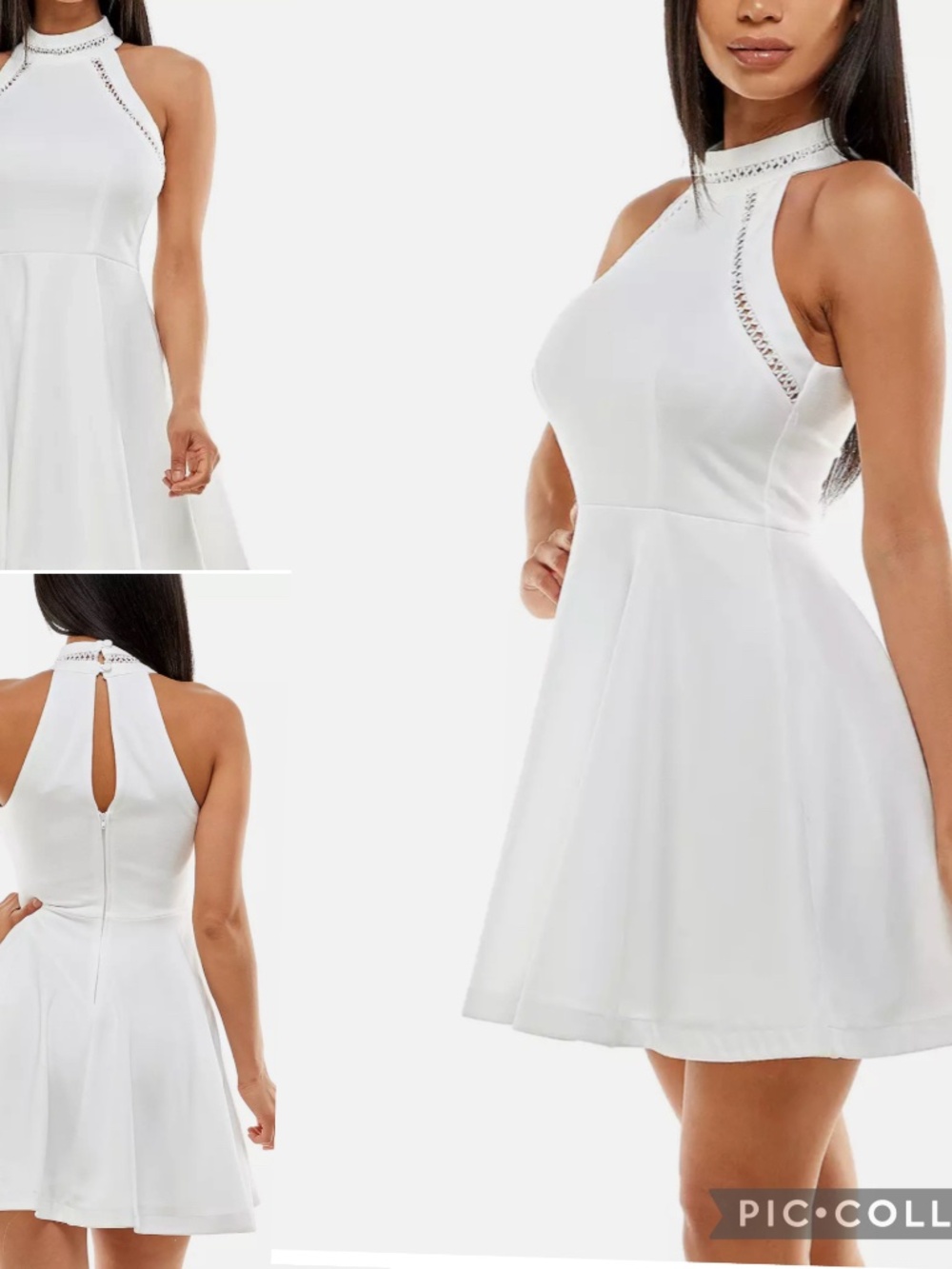 Halter White Dress